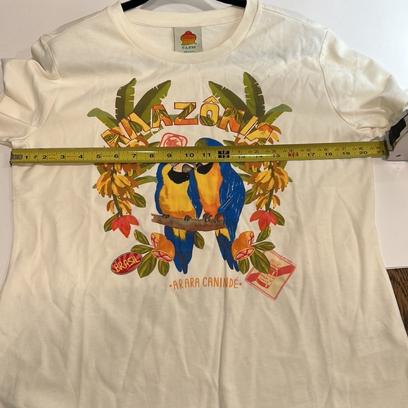 FARM Rio Amazonia tropical 100% cotton women t shirt - Picture 7 of 15